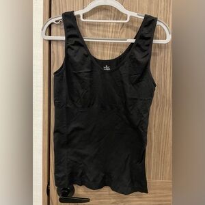 Donna Loren Womens Black Body Shaping Tank Size XL